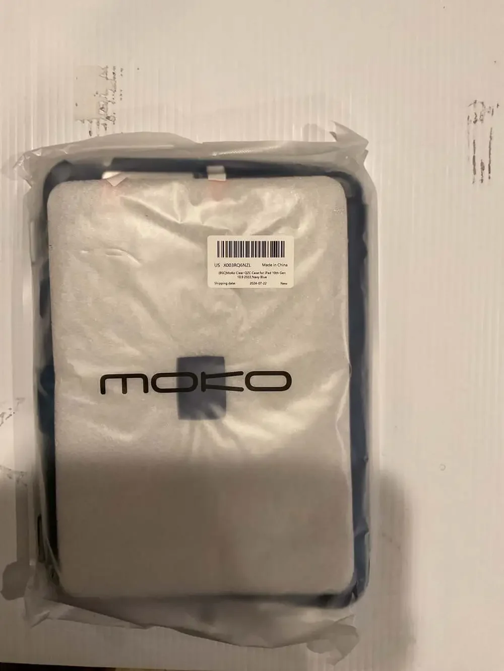 MoKo Slim Clear Back Case for iPad 10th Generation 10.9 inch 2022, Navy Blue